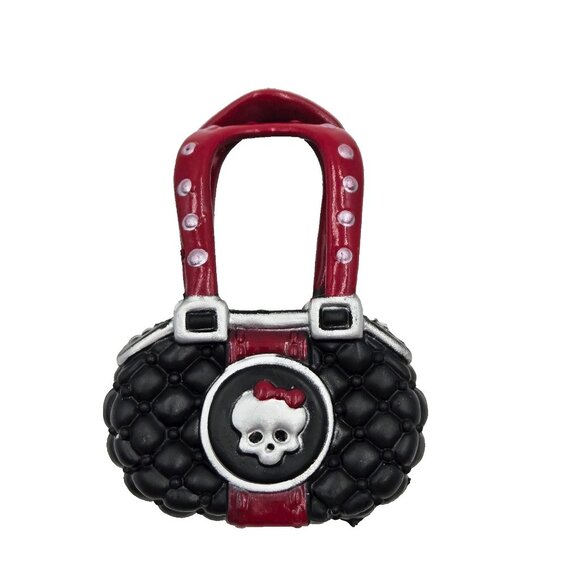 Monster High Frankie Stein First Wave Purse Handbag Black Red Silver Read - Picture 1 of 6